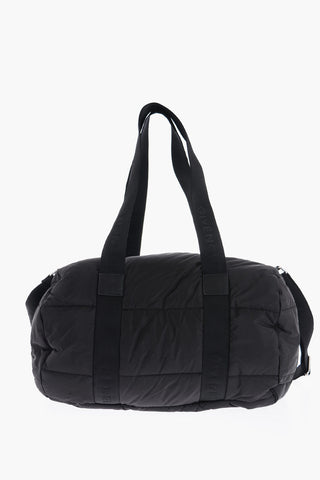 Solid Color Quilted Changing Bag with Ajustable Shoulder Strap
