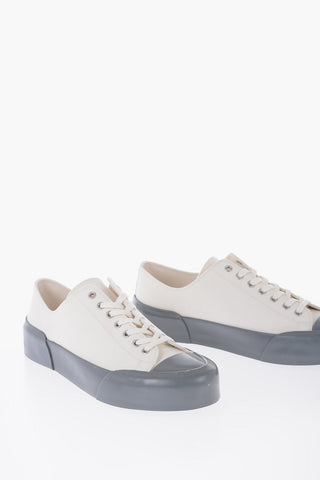 Canvas Low-Top Sneakers With Rubber Sole