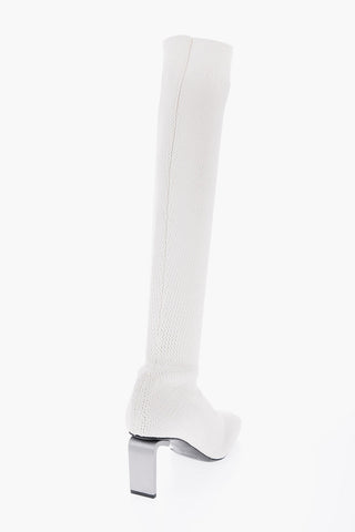 Crochet Knee-Hight Boots Heel 7 cm