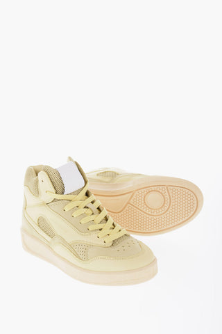 Leather BASKET High-Top Sneakers With Rubber Sole