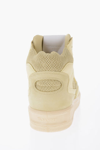 Leather BASKET High-Top Sneakers With Rubber Sole