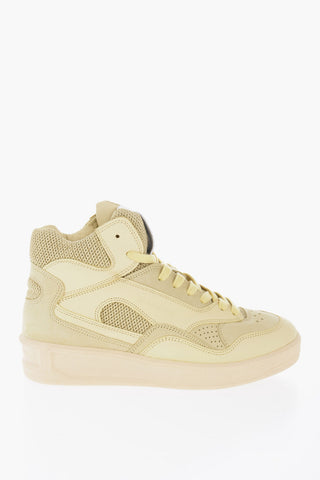 Leather BASKET High-Top Sneakers With Rubber Sole