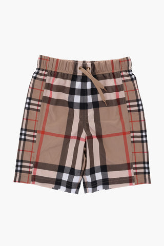 Checked MARTIE Shorts with Elastic Waistband