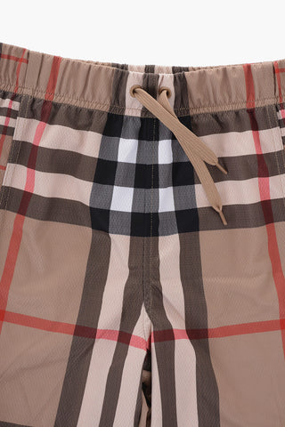 Checked MARTIE Shorts with Elastic Waistband