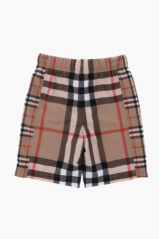 Checked MARTIE Shorts with Elastic Waistband