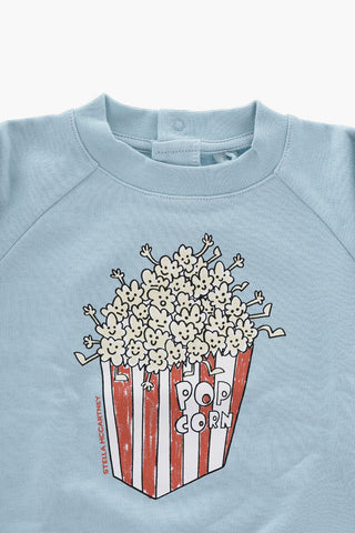 Crew-Neck Cotton Sweatshirt with Print