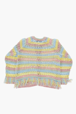 Crochet ardigan with Fringes
