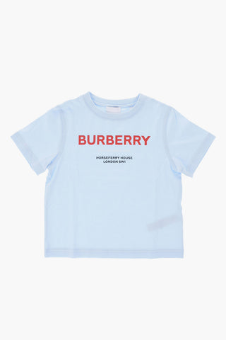 Solid Color CEDAR Crew-neck T-Shirt with Printed Logo