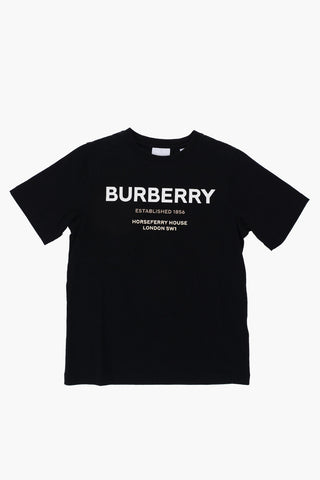 Solid Color CEDAR Crew-neck T-Shirt with Printed Logo