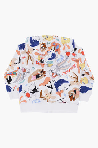LOONEY TUNES Printed Sweatshirt with Hood and Zip Closure