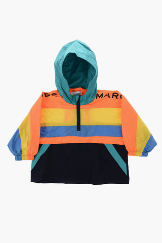 Multicolor Anorak with Hood