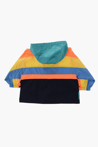 Multicolor Anorak with Hood