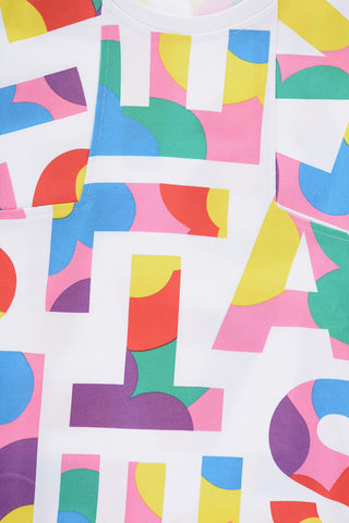All-Over Logo Multicolor Dress