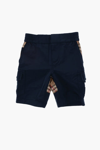 Shorts Cargo HAL a Quadri con Elastico in Vita