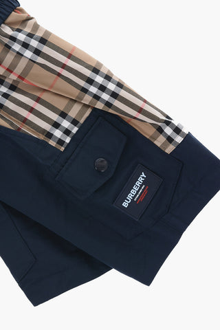 Shorts Cargo HAL a Quadri con Elastico in Vita