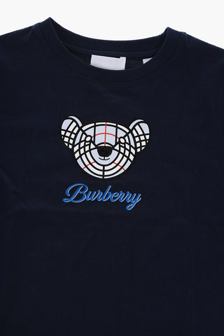 Solid Color ROSCOE T-Shirt with Teddy Bear Print