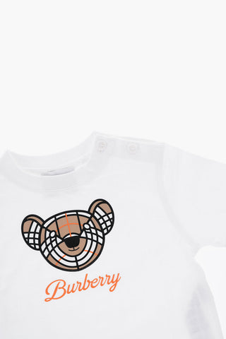 Solid Color ROSCOE T-Shirt with Teddy Bear Print