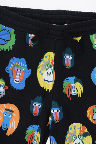 Printed Cotton Shorts with Elastic Waistband