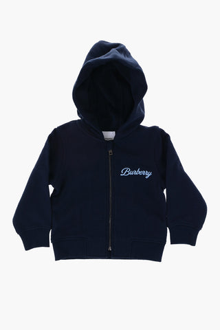 Solid Color SUTTON Sweatshirt with Hood and Zip Closure