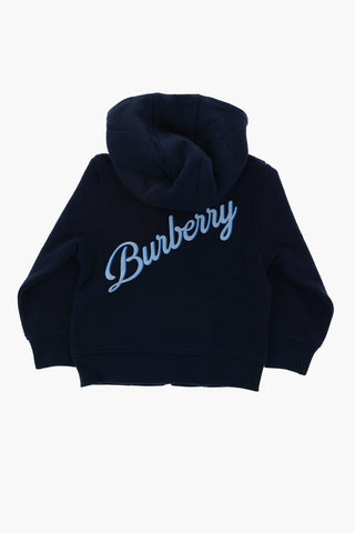 Solid Color SUTTON Sweatshirt with Hood and Zip Closure