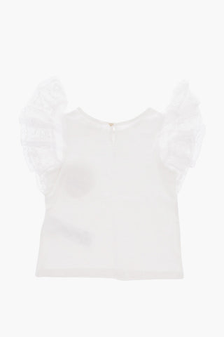 Cotton Top With Embroidery Sleeve