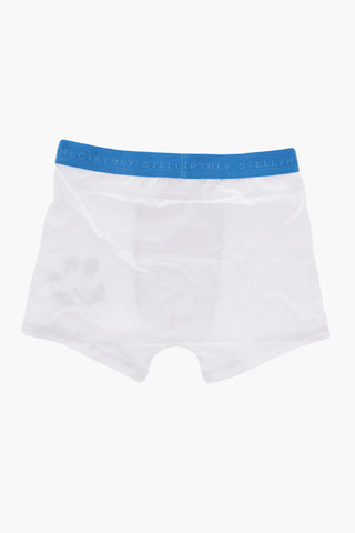 Set 2 Boxer in Cotone Stretch con Banda Elastica Logata