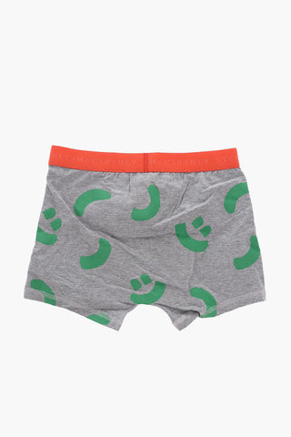 Set 2 Boxer in Cotone Stretch con Banda Elastica Logata