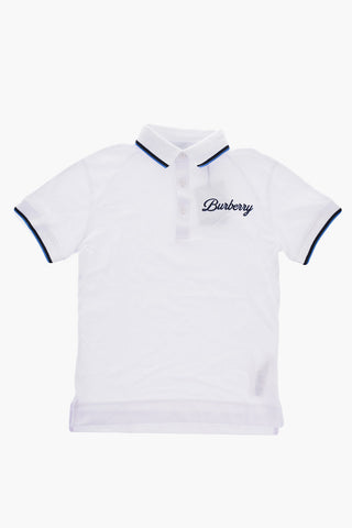 Piquè Cotton LANGTON Polo Shirt with Embossed Logo