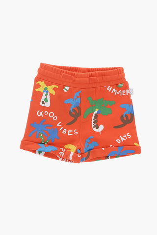 Printed Cotton Shorts