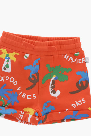 Printed Cotton Shorts