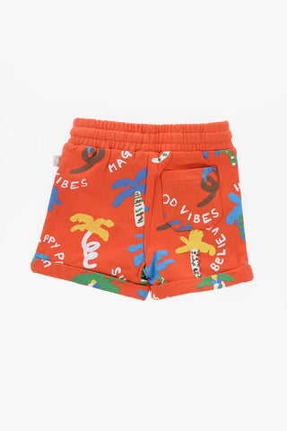 Printed Cotton Shorts