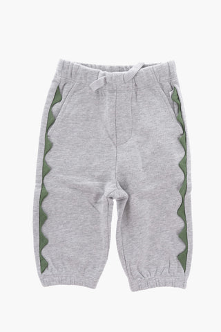 Brushed Cotton Joggers with Contrasting Side Applications
