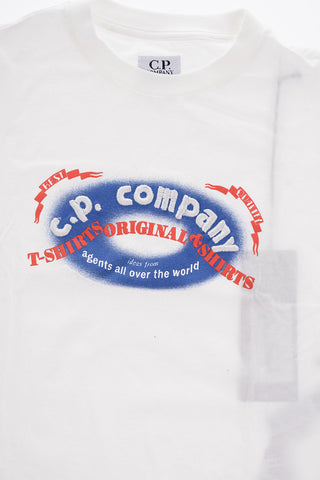 Crew-Neck Cotton T-shirt with Embossed Logo