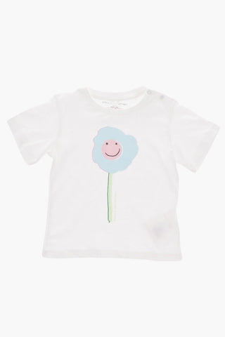 Crew-Neck Cotton T-shirt with Print