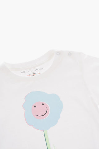 Crew-Neck Cotton T-shirt with Print
