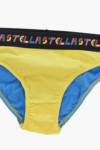 Set 2 Slip Color Block in Cotone Stretch con Banda Elastica Logata