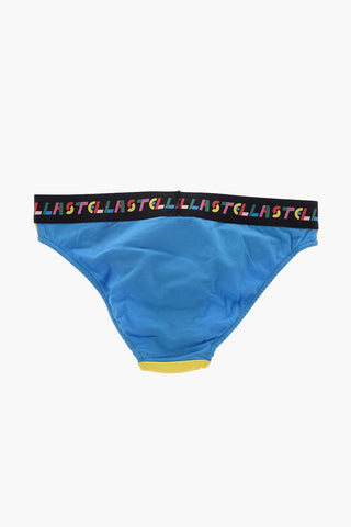 Set 2 Slip Color Block in Cotone Stretch con Banda Elastica Logata