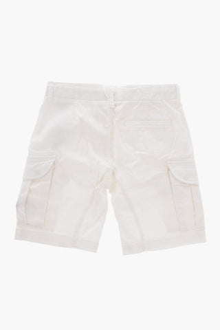 Stretch Cotton Cargo Shorts
