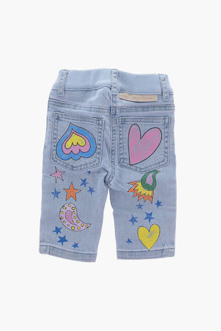 Jeans in Cotone Stretch Stampato