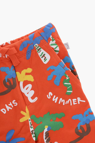 Joggers In Cotone Stampati con due tasche