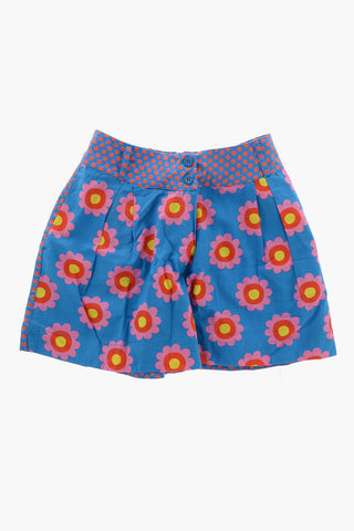 Floral Patterned Shorts with Elastic Waistband
