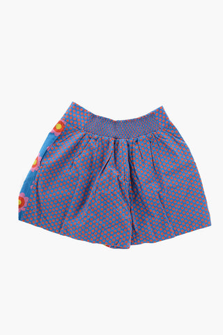 Floral Patterned Shorts with Elastic Waistband