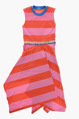 Awning Striped Two-Tone Dress