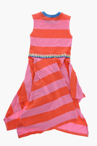 Awning Striped Two-Tone Dress