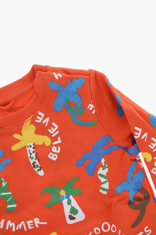 Crew-Neck Printed Cotton Sweatshirt