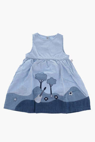 Flared Dress with Embroideries