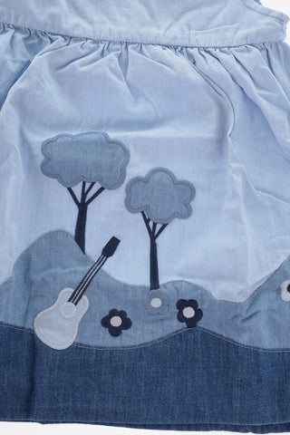 Flared Dress with Embroideries