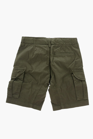 Stretch Cotton Cargo Shorts