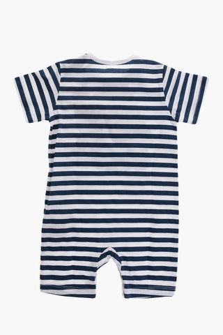 Two-Tone Awning Striped Bodysuit