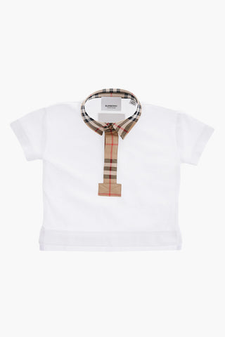 Checked Collar Cotton JOHANE Polo Shirt